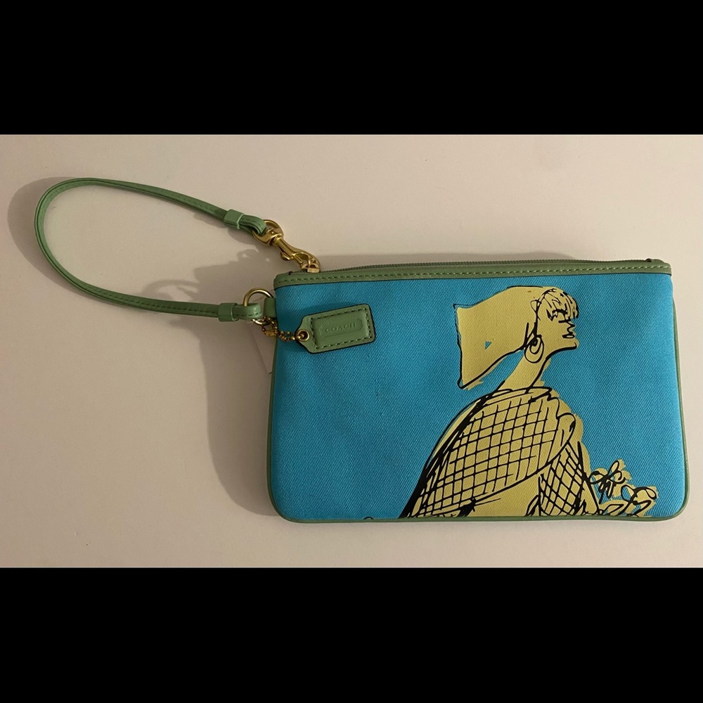 NWT Coach Wristlet Bonnie Cashin Bon Print Canvas